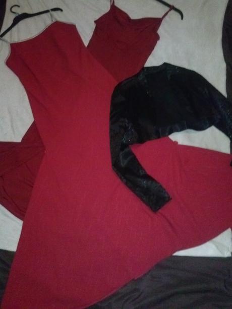 2 dlhe saty+ bolerko, m