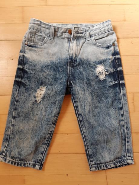 Nenosené riflovinové kraťasy, 128