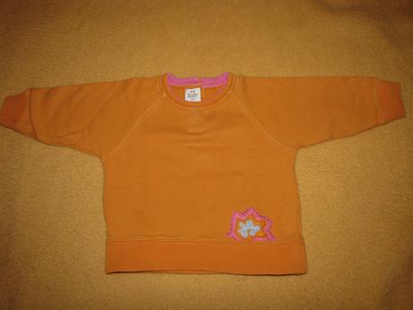 Oranžová mikinka, h&m,80