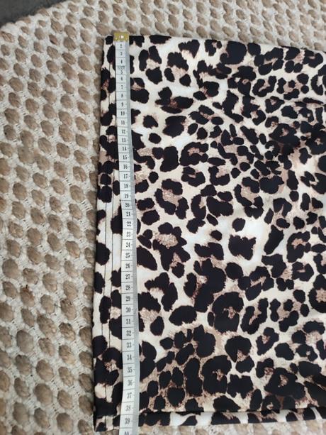 Leopardia elastická sukňa, s