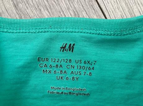 Palmové tričko veľ. 122/128, h&m,128