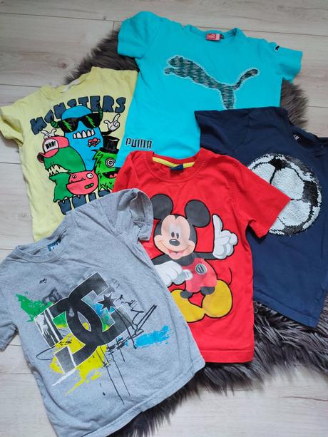 5x tričká 110-116, 110