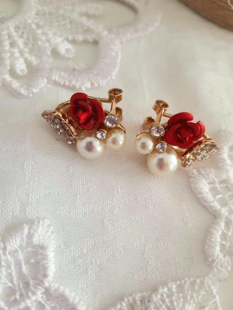 Náušnice, bižutéria, zlaté, 