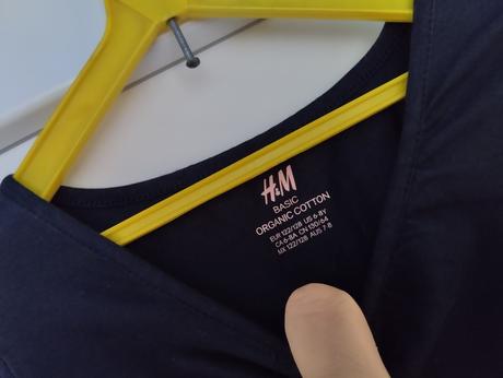 Modre tričko 122/128, h&m,122