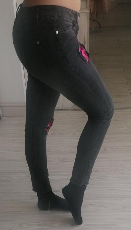 Elastické džegíny-skinny jeans, m
