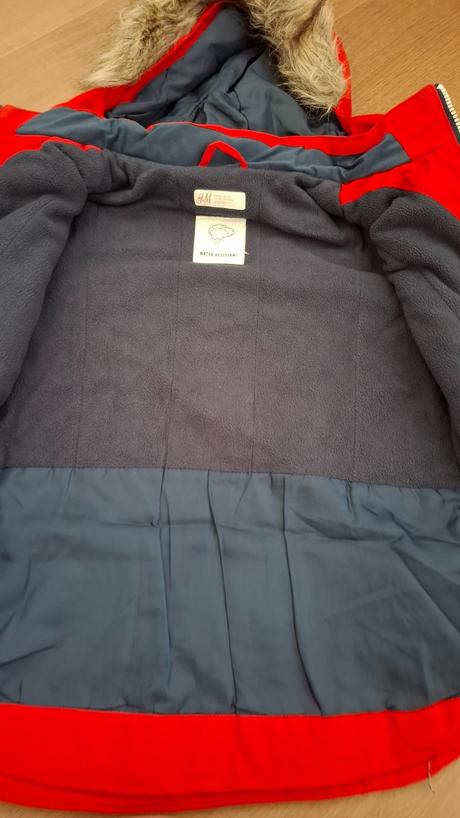 Zimna bunda, h&m,128