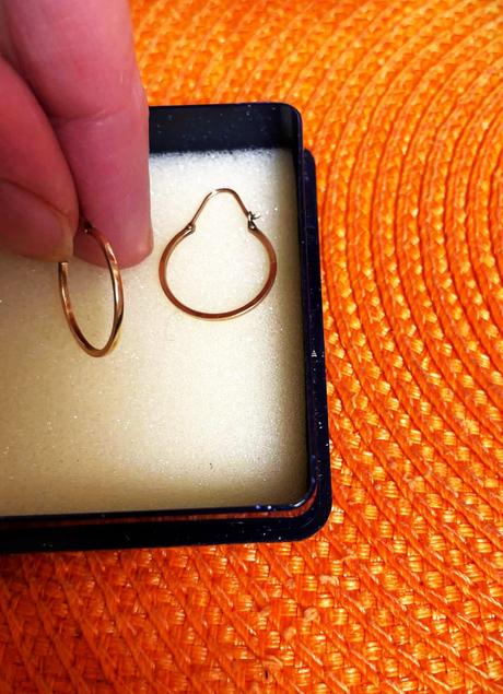 Zlaté náušnice - kruhy, 