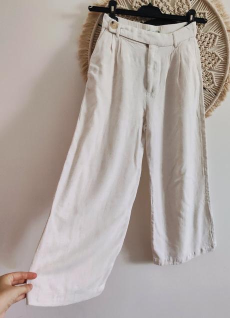 Cullotky stradivarius s ľanom, stradivarius,xs