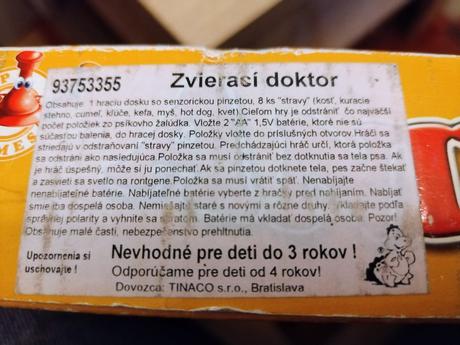Spoločenská hra animal doctor,