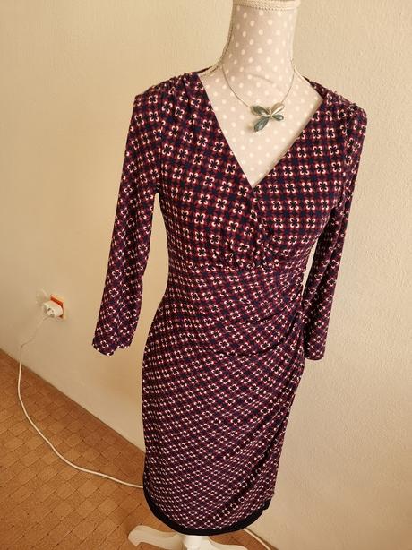 Bordovo-modré šaty ralph lauren veľ. s, ralph lauren,s