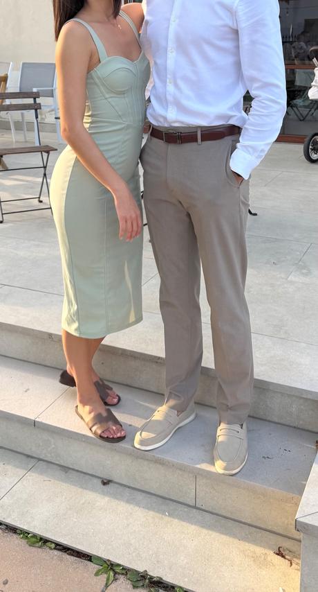 Elegantné šaty - zelené, s