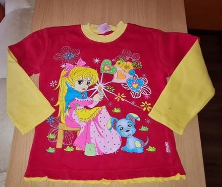 Červená mikina v. 116/122, 116