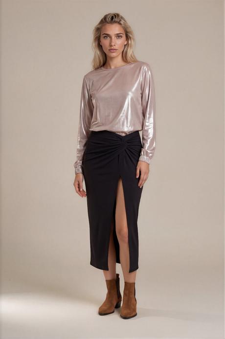 Štýlový metalický top asos, xs