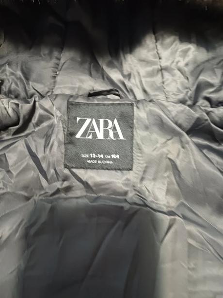 Krásny kabát zara na 13/14 rokov,resp.xs,s, zara,164