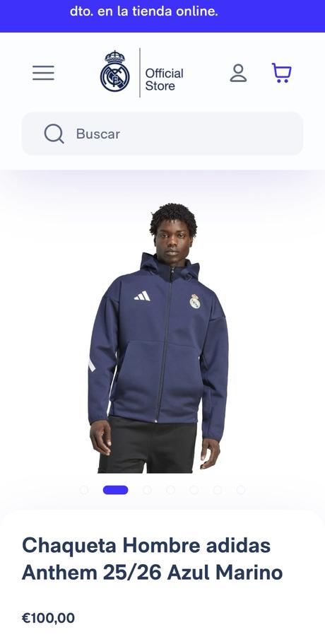 Pánska bunda adidas zne - orig (real madrid),veľ.l, adidas,l