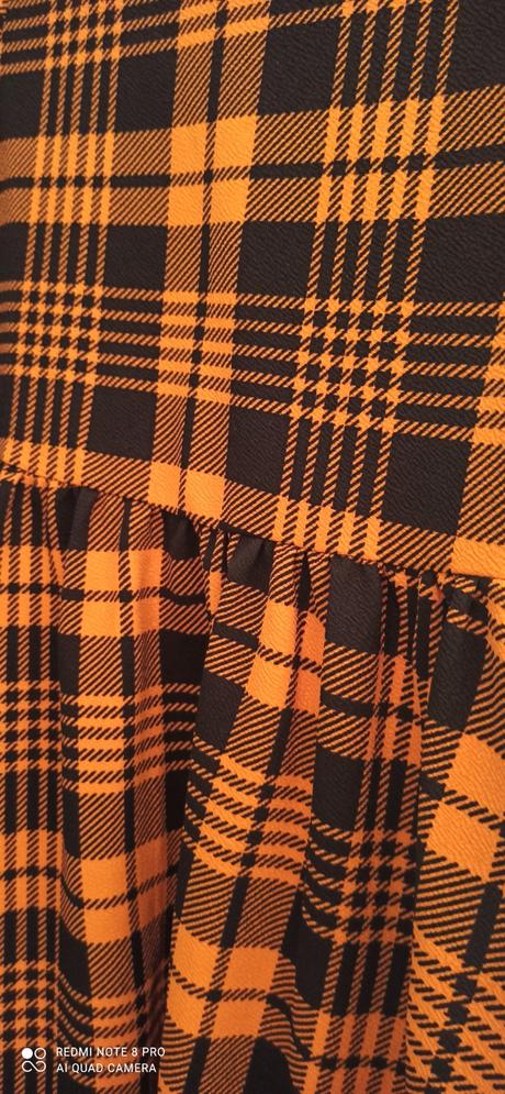 Kárované šaty xl v horčicovej farbe, xl