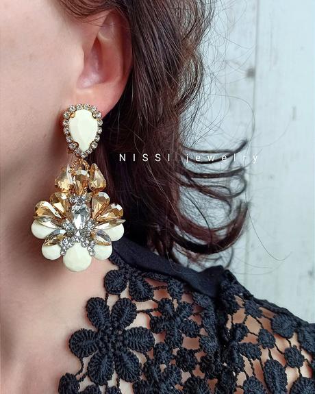 Zlaté ivory náušnice, 