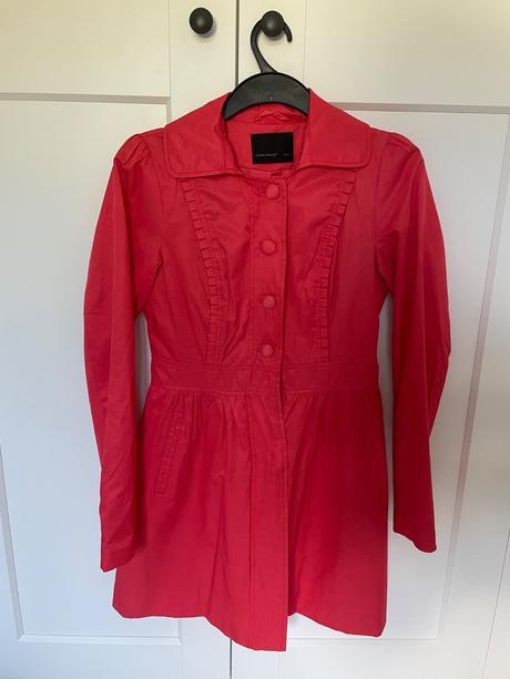 Retro trenčkot, vero moda,s