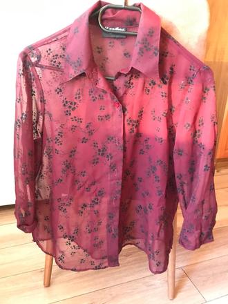 Priehľadná blúzka, s