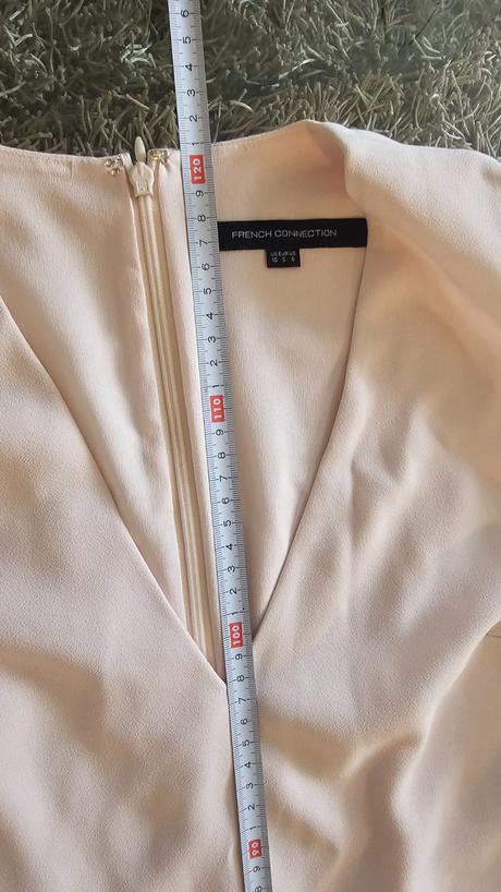 Bledoružové dlhé šaty s razporkami na bokoch, m