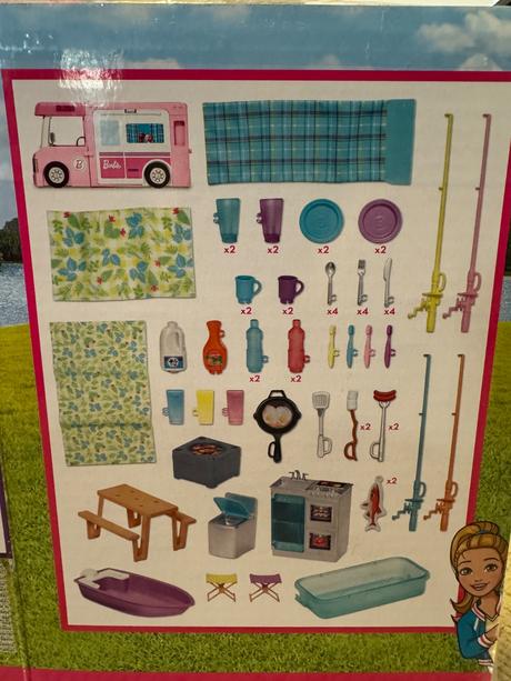 Barbie karavan 3v1 v oroginal krabici,