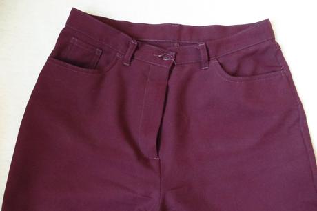 Bordové letné nohavice - veľ. 38 - zn. benetton, benetton,38