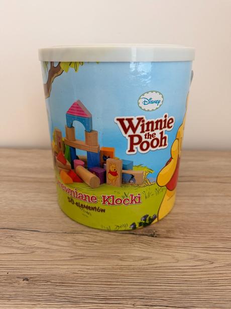 Drevené stavebné kocky winnie the pooh, 