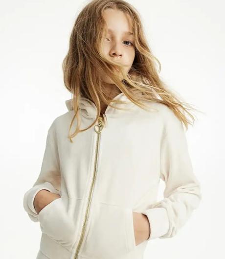 Zamatová mikina h&m 158/164, h&m,158 / 164 / s / xs