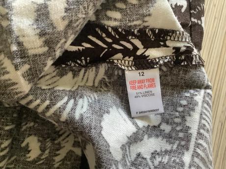 Ľanova sukna s opaskom, 40