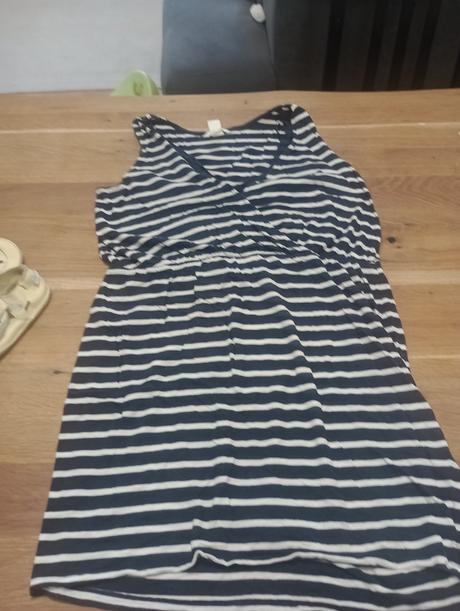 Šaty na dojčenie hm tmavomodré l, h&m,l