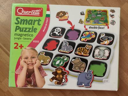 Quercetti magnetické puzzle smart 2+, 