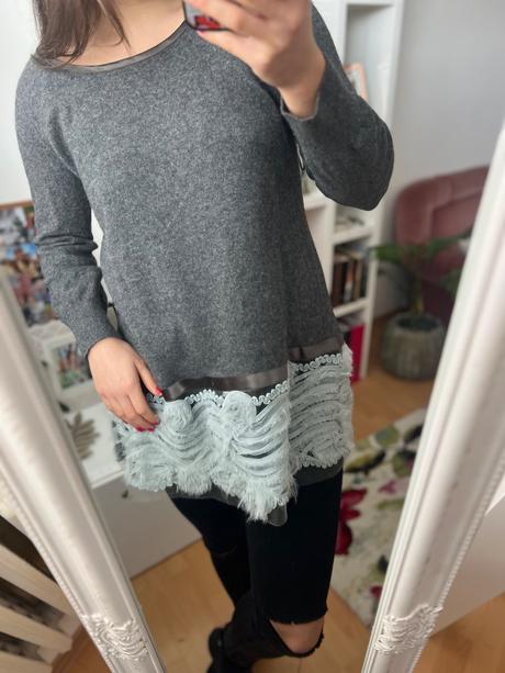 C&a kašmírový predĺžený sveter, c&a,l