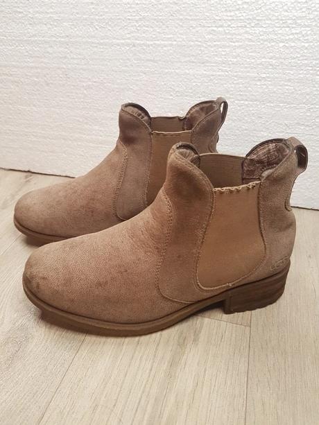 Ugg kožené kotnikove čižmy, ugg,39