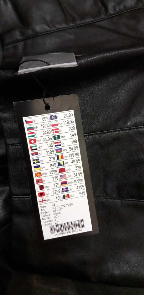 Koženkové nohavice vysoký pás, amisu,l / xl