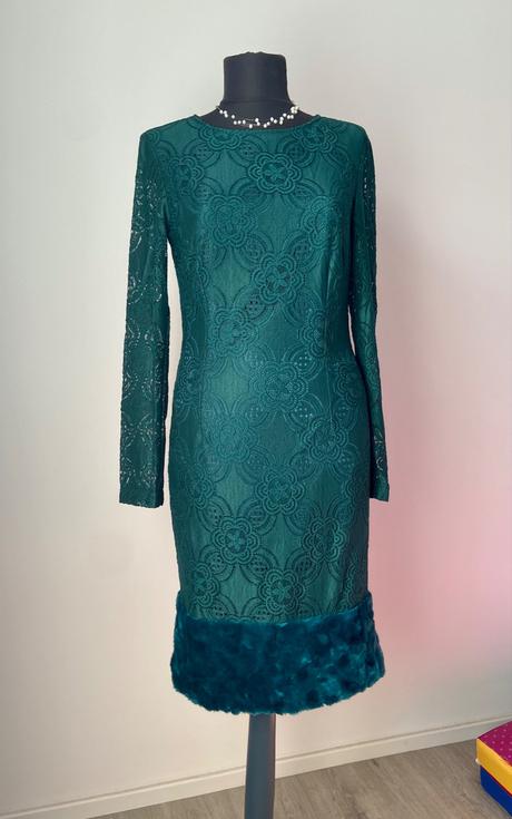 Smaragdové šaty p.s. fashion, s