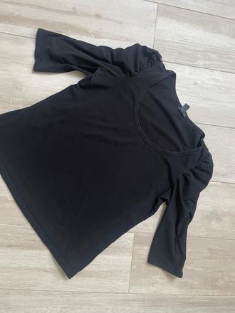 Tričko s nariasenými 3/4 rukávmi, h&m,xxl