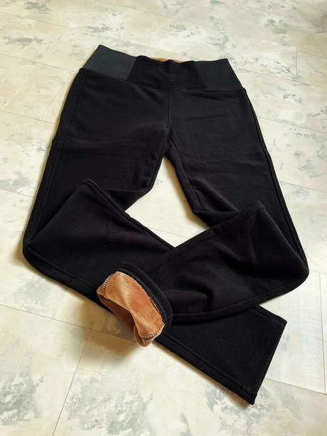 Hrubé teplé nohavice s vys.pásom, l