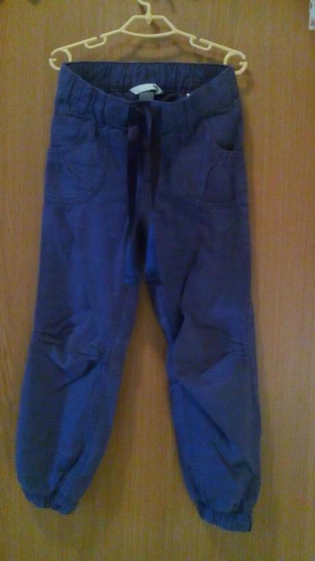 Fialové nohavice , h&m,116