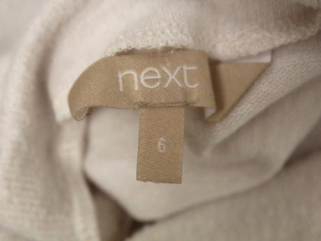 Bordovo béžový pulóver next veľ. 34, next,xs