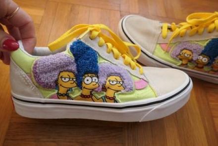 Vans limitka simpson jedinecne, unikatne tenisky, vans,36
