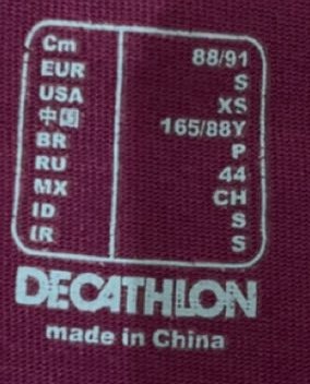 Tričko s krátkym rukávom, decathlon,36