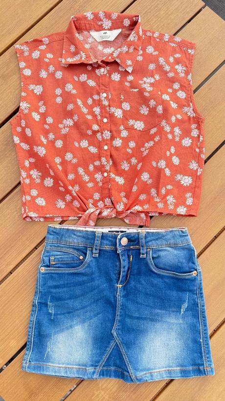 Blúzkový top 152cm, h&m,152