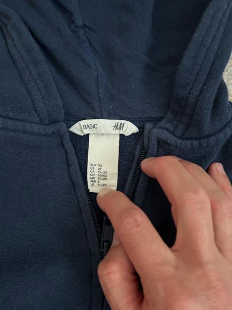 Mikina a džínsy 86/92, h&m,92