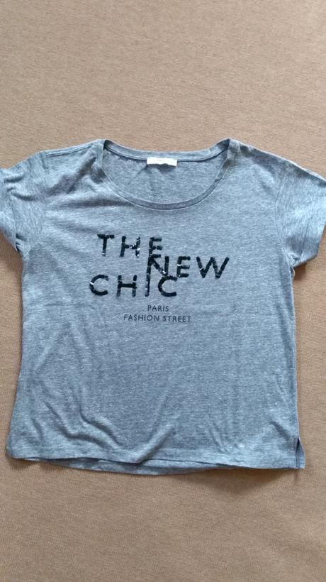 Sivé tričko, mango,m