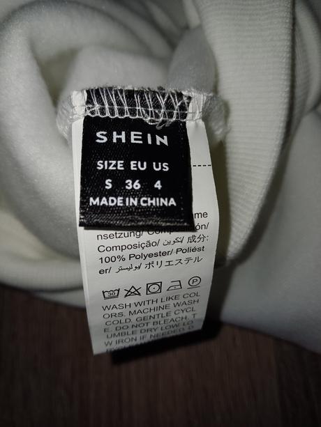 Biela mikina be happy, 36