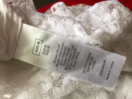 Biela cipkovane tricko cipkovane, orsay,m