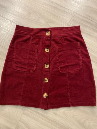 Menčestrová sukňa, s