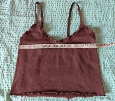 Tmavohnedý top na ramienkach, bershka, veľ.xs, bershka,xs
