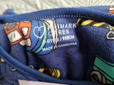 Pyžamo 5-6 rokov, primark,116