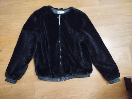 Huňatá bundička, h&m,146